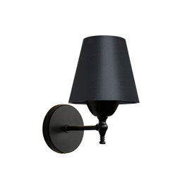 Opviq Lámpara de Pared Negra con Cuerpo de Metal